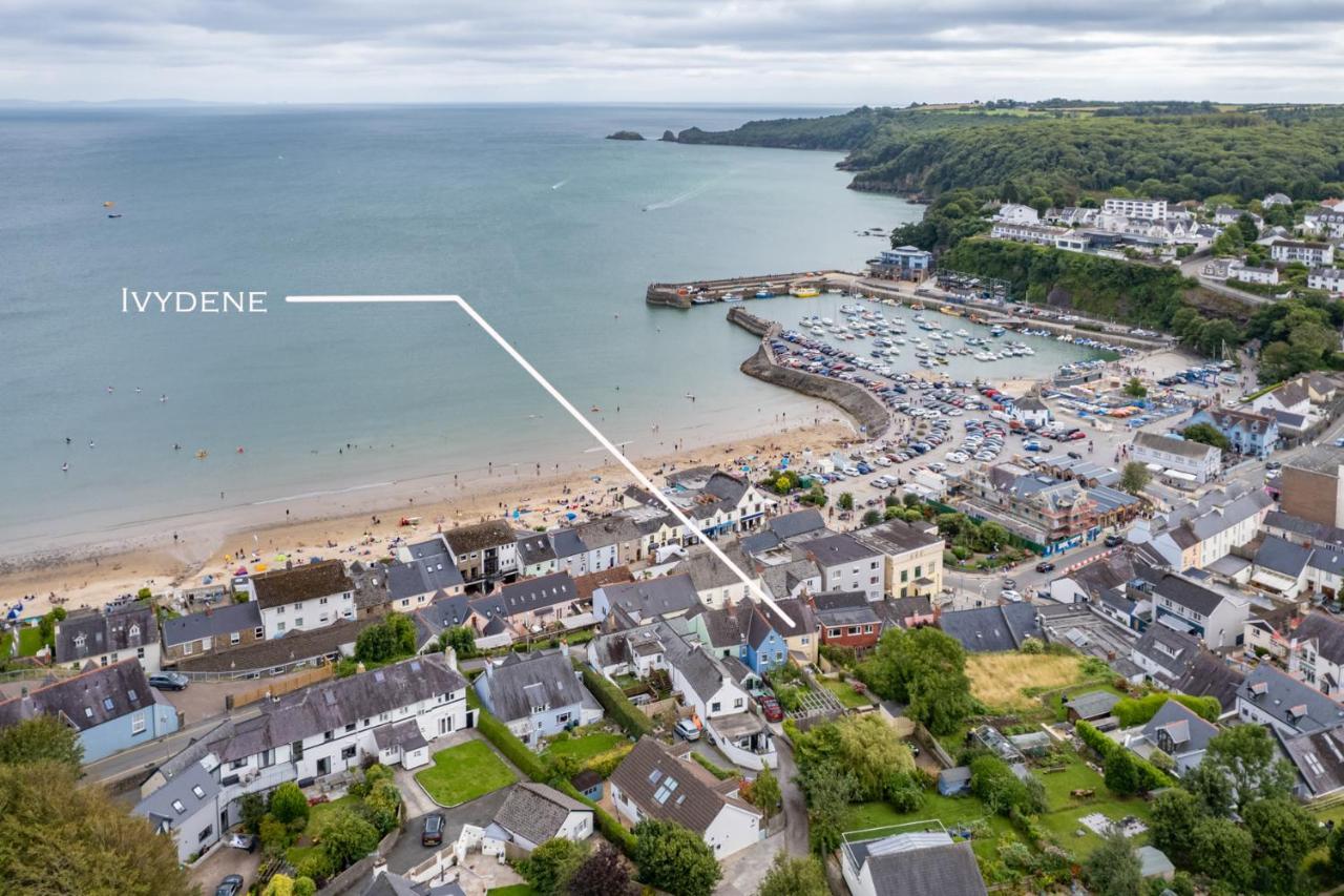 Ivydene - Beautiful Cottage, Stone Throw From Beach, Wonderful Sea Views Saundersfoot Kültér fotó